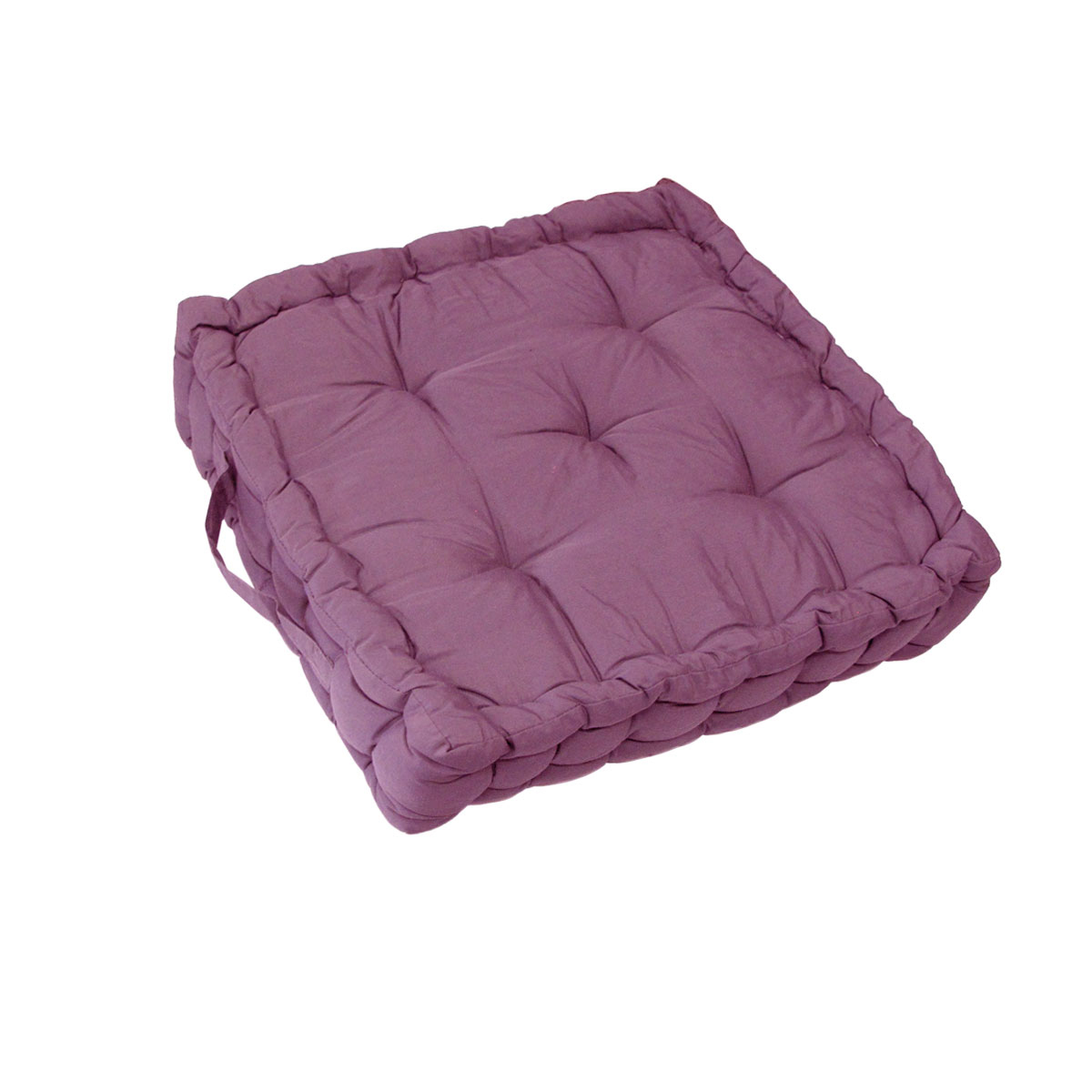 1 Pc Floor Box Cushion Pad 40 × 40+ 8 cm Dusty Pink