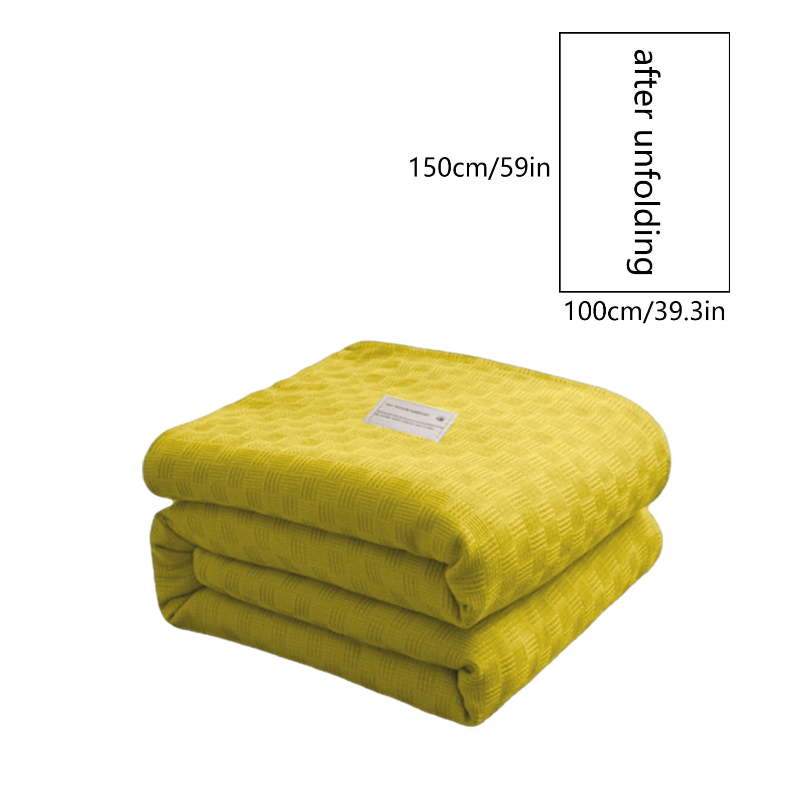 59x39" 100% Cottons Blanket, Soft and Breathable Bed Blanket, Multi-functional Bed Blanket for All Season, Machines Washable Bed Couch for Home Living Room — image 3