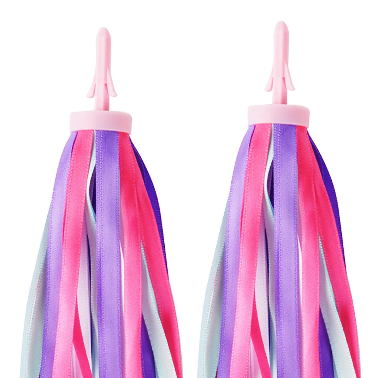 1 Pair (2pcs) Kid's Bike Streamers, Bicycle Tassel Ribbon Scooter Handlebar Decorations, Colorful Balance Bikes Accessories — image 2