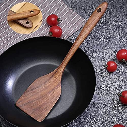 Wooden Spatulas Set of 2 30cm Cooking Utensils — image 2