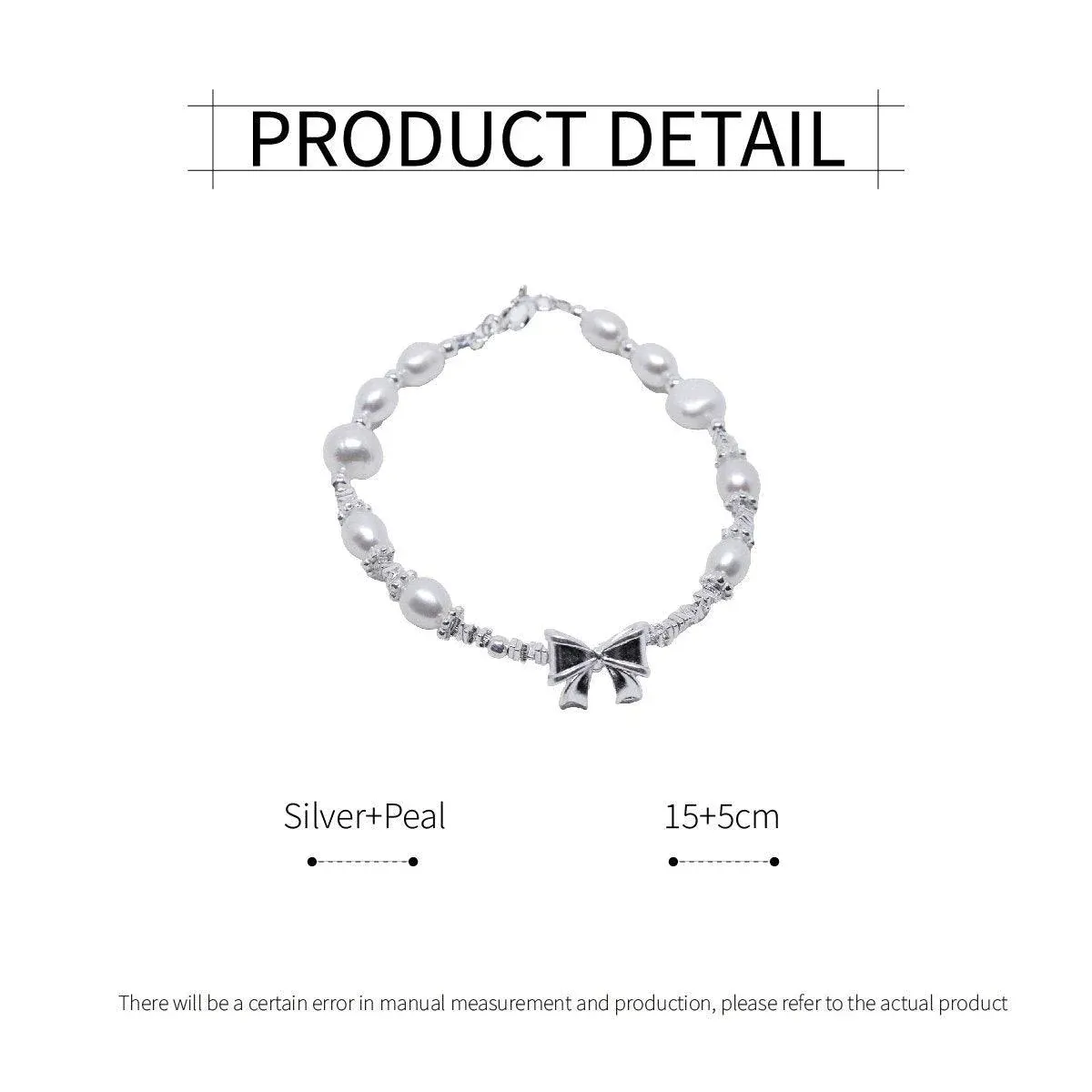 Pearl Ribbon Bracelet Ring Elegant Jewelry for Women Fashion Accessories Gift - Ring โ image 4