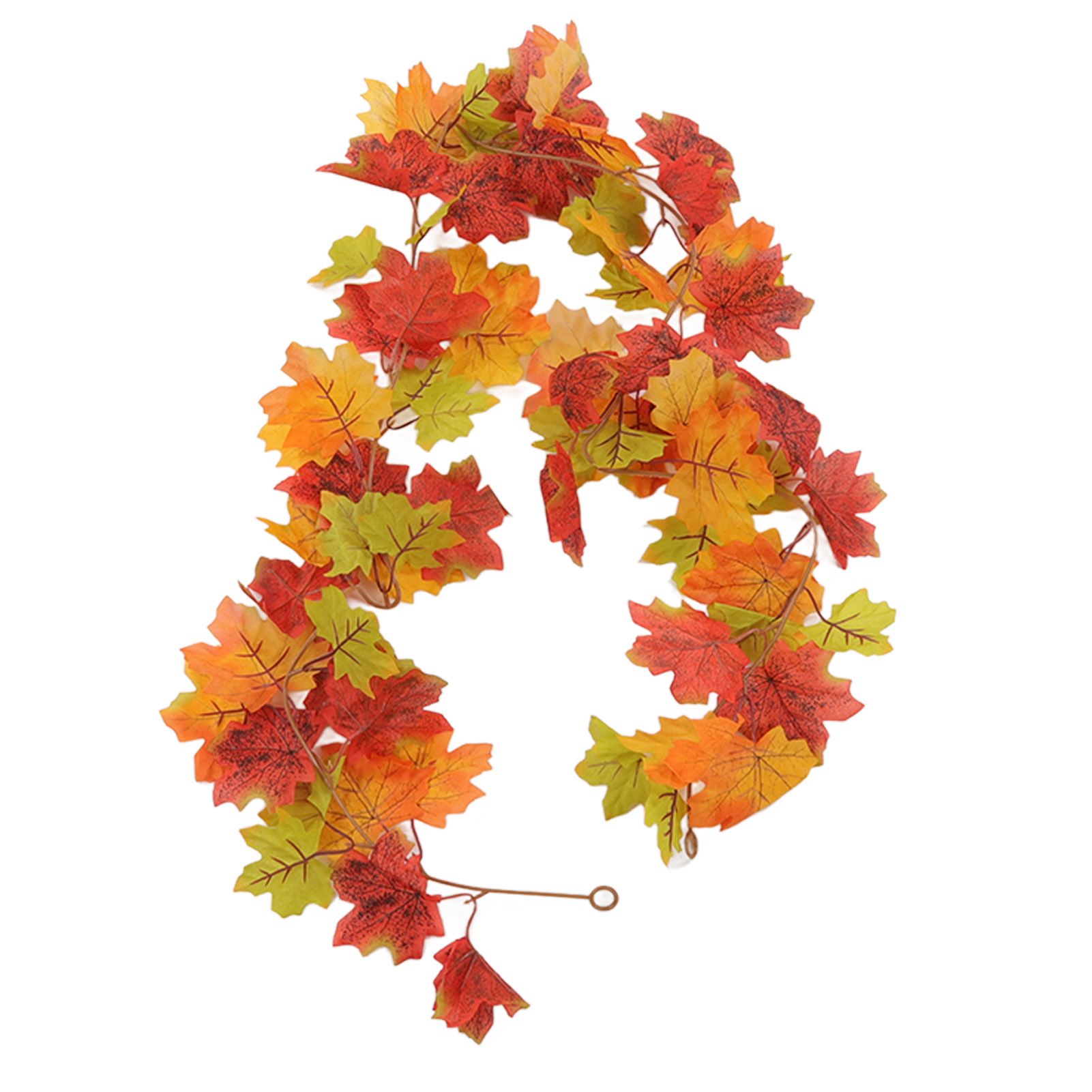 Maple Leaf Fall Garland Vivid Artificial Autumn Foliage Hanging Vine Garland for Thanksgiving Home Decoration โ image 3