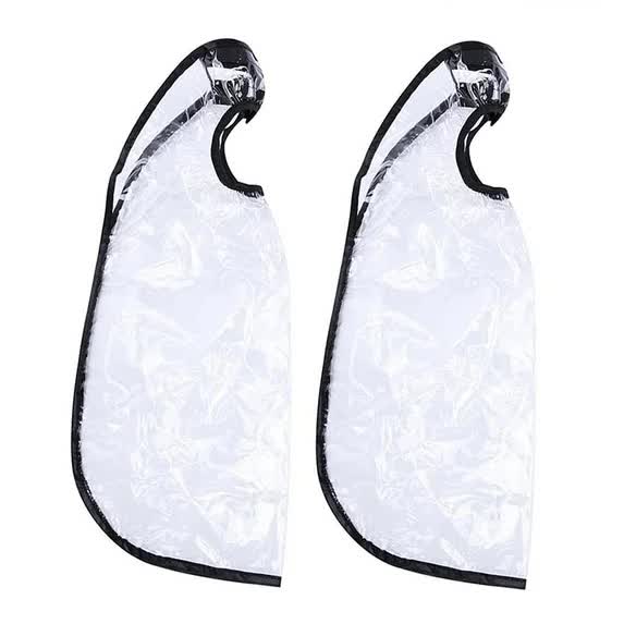 HZFLY 2 Pcs Easy Hair Washing Funnel & Apron for Upright Position Washing - Clear Hair Dye Cape for Home or Salon Use - Elderly, Handicapped