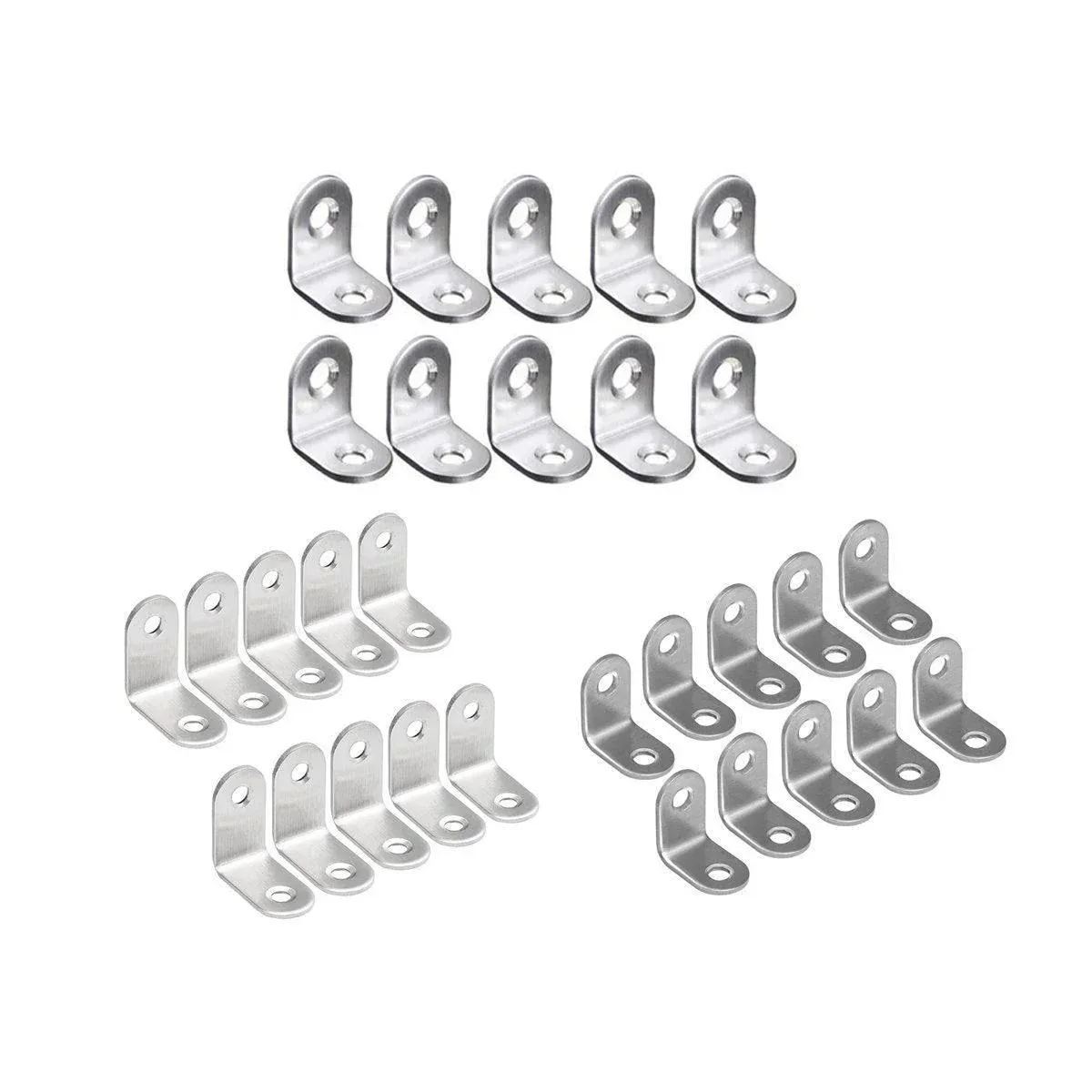 10pcs 90-degree L Type Angle Brackets Right Angle Fixed Support Furniture Connector - 25*25*16mm โ image 3