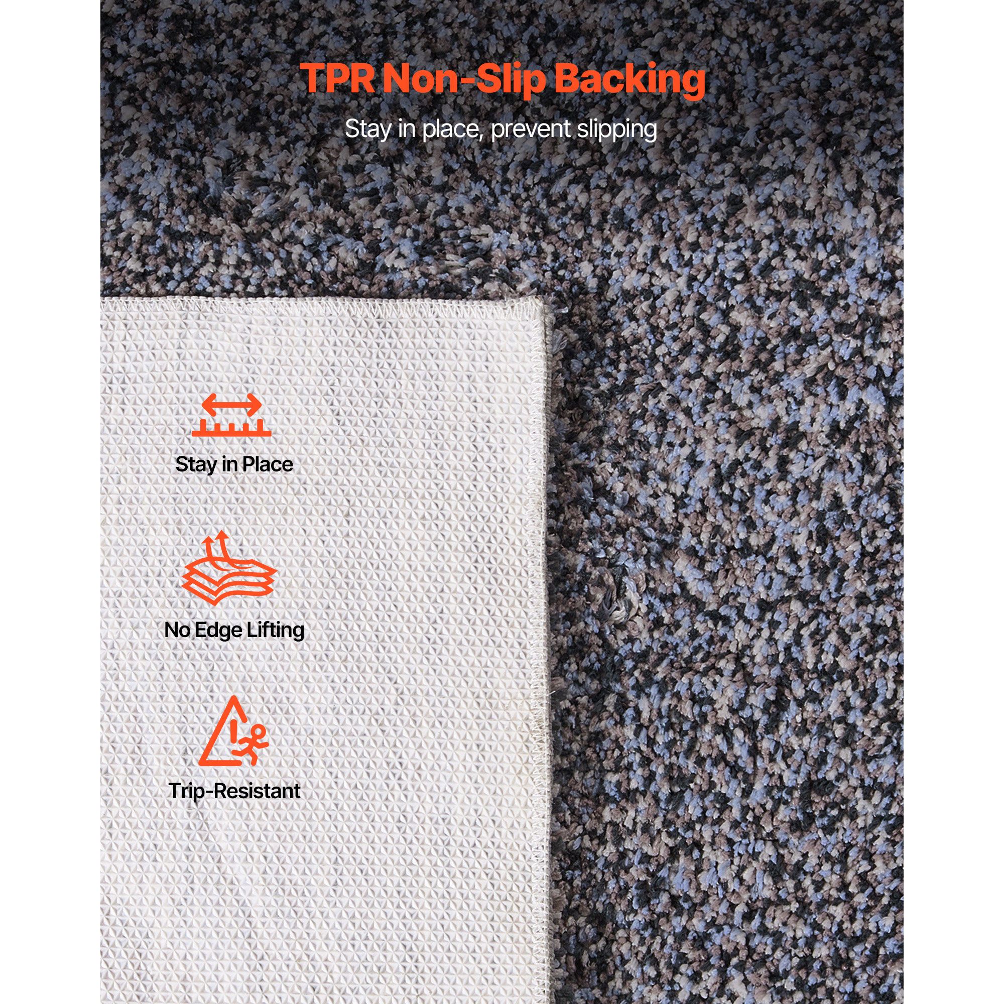 Indoor Plush Area Rugs, 2.44 × 3.05m Plush Carpet, Area Rugs Furry with Long Plushs Pile, Thick & Durable High-Pile Rug for High-Traffic Areas, Non-Shedding & — image 6