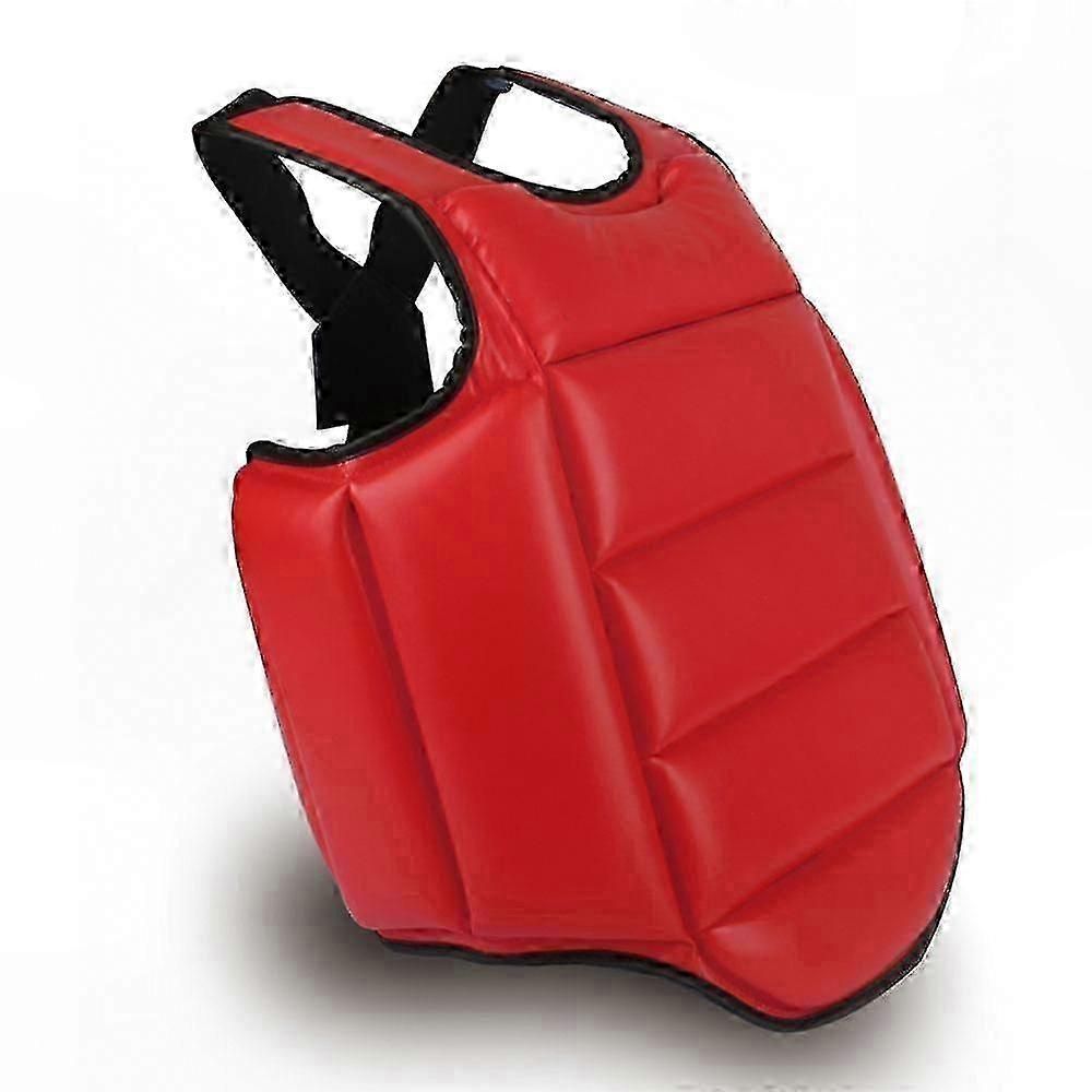 Martial Arts Training Vest for Chest Protection in Boxing and Karate Body Protector Gear Soft Equipment for Combat Sports Practice - Red S — image 3