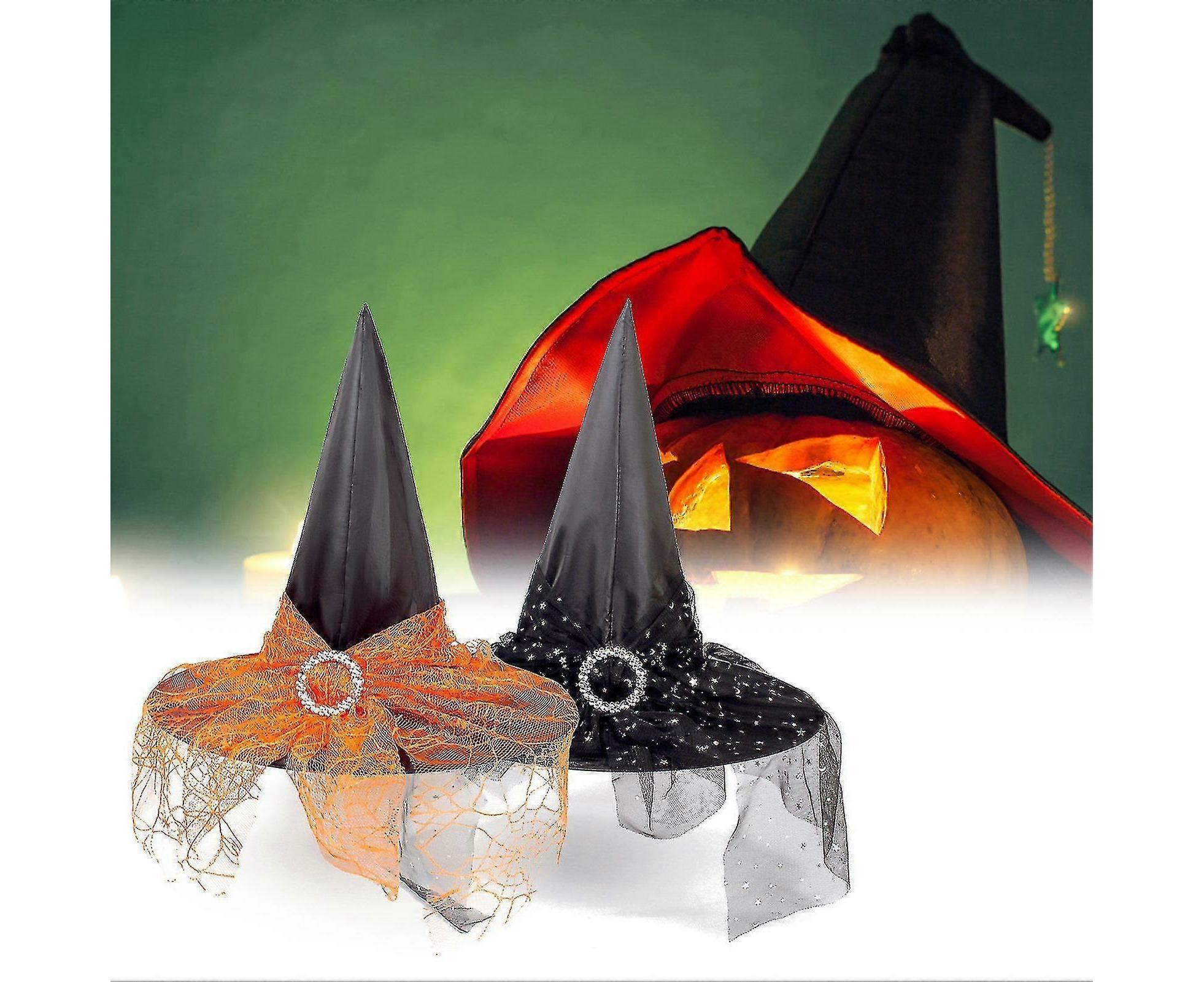 Fashion Reusable Cloth Halloween Babies Wizard Hat For Party Decor-Black — image 2