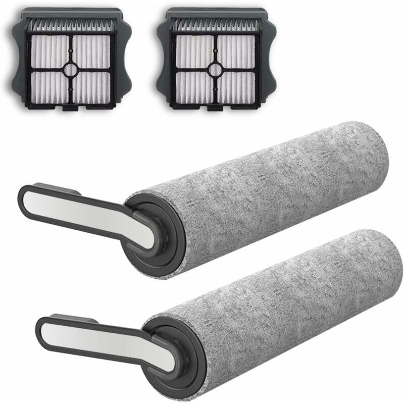 S5 2 Pack Brush ROllers & 2 Pack Hepa Filters For Tineco Floor One S5 Cordless Vacuum Cleaner