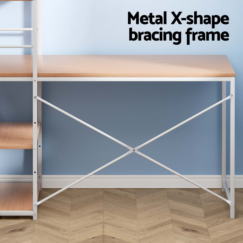 Artiss Computer Desk Shelf Oak 120CM — image 6