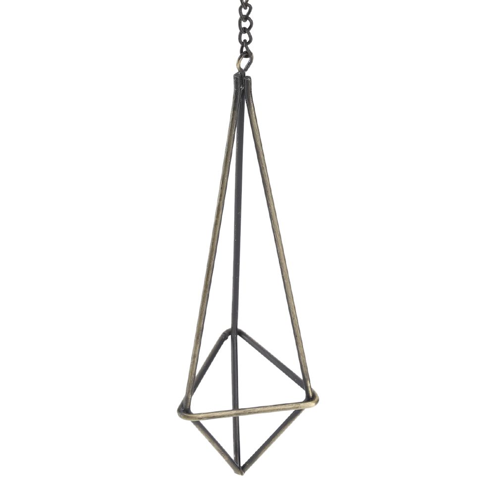 Geometric Triangle Hanging Flower Holder Stand Elegant Air Plants Bromeliads Rack House Decor S