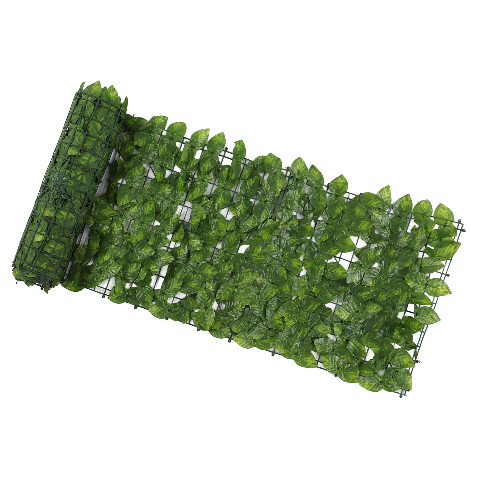 Faux Leaf Hedge Simulation Prevent Leaves Falling Off Decorative Artificial Fence Screen for Balcony Courtyard Color Printed Apple 0.5 × 3 Meters — image 4