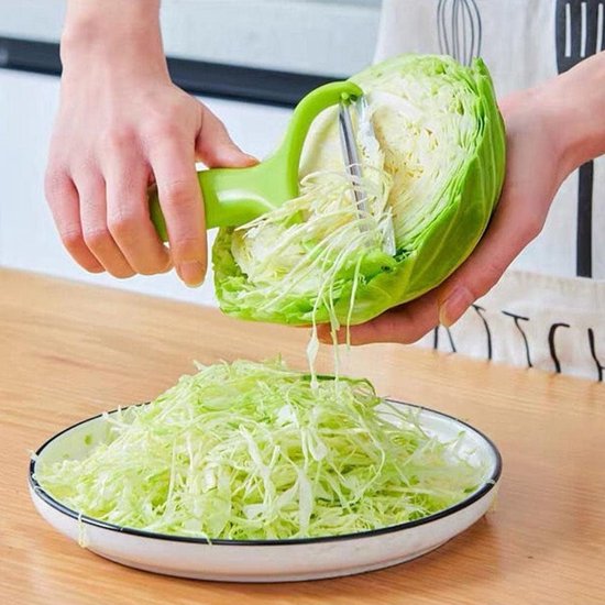 Green vegetable grater - vegetable cutter cabbage grater - stainless steel fruit and vegetable peeler cabbage grater - kitchen essential family restaurant