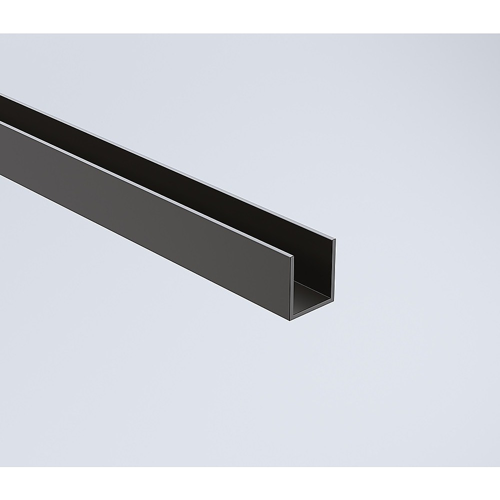 100 × 100cm Double Door Corner Shower Screen – Channels with Brass Hinges in Black, Square Double Pull Handles — image 4
