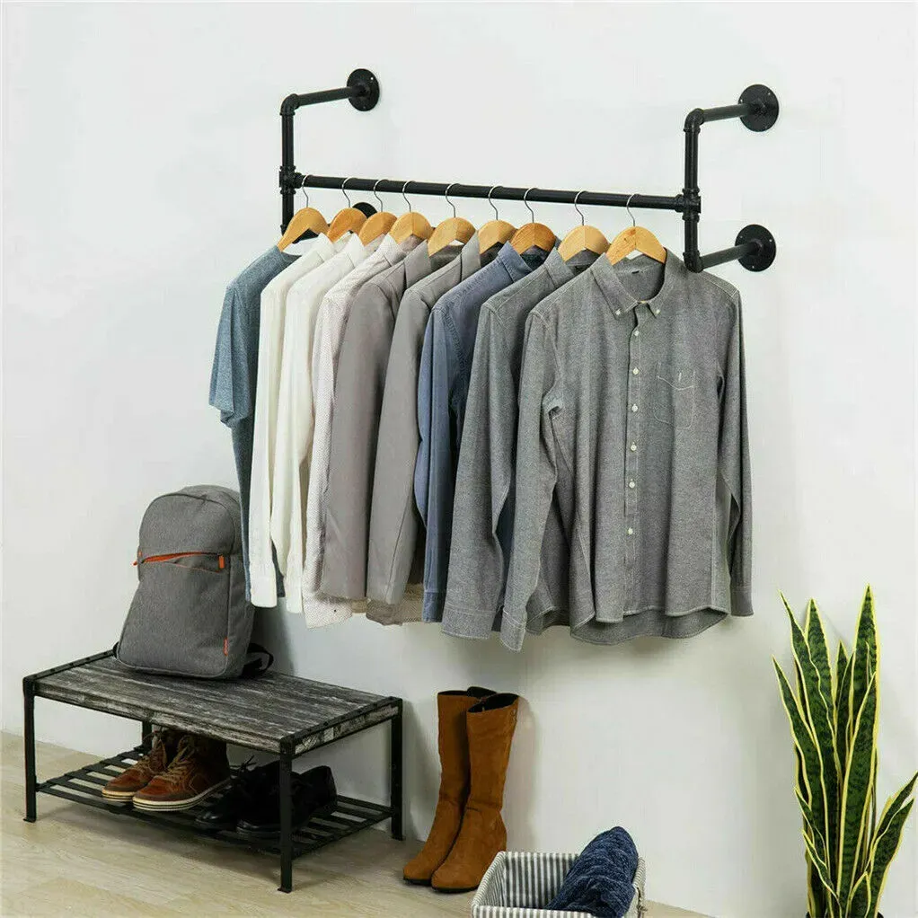 Iron Wall Mounted Clothes Rack Garment Display — image 2