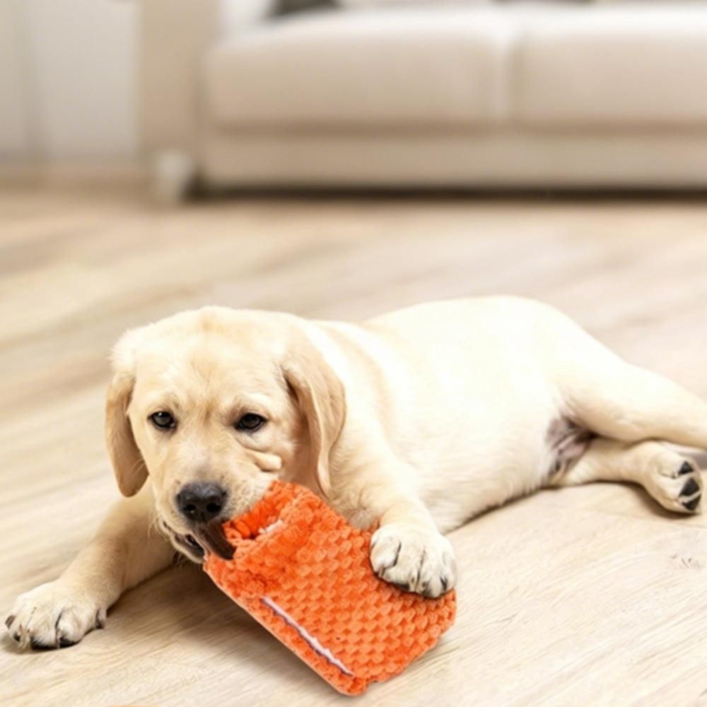 Dog Toys for Aggressive Chewers Dog Toys with Squeaker for Boredom and Teething Orange — image 6