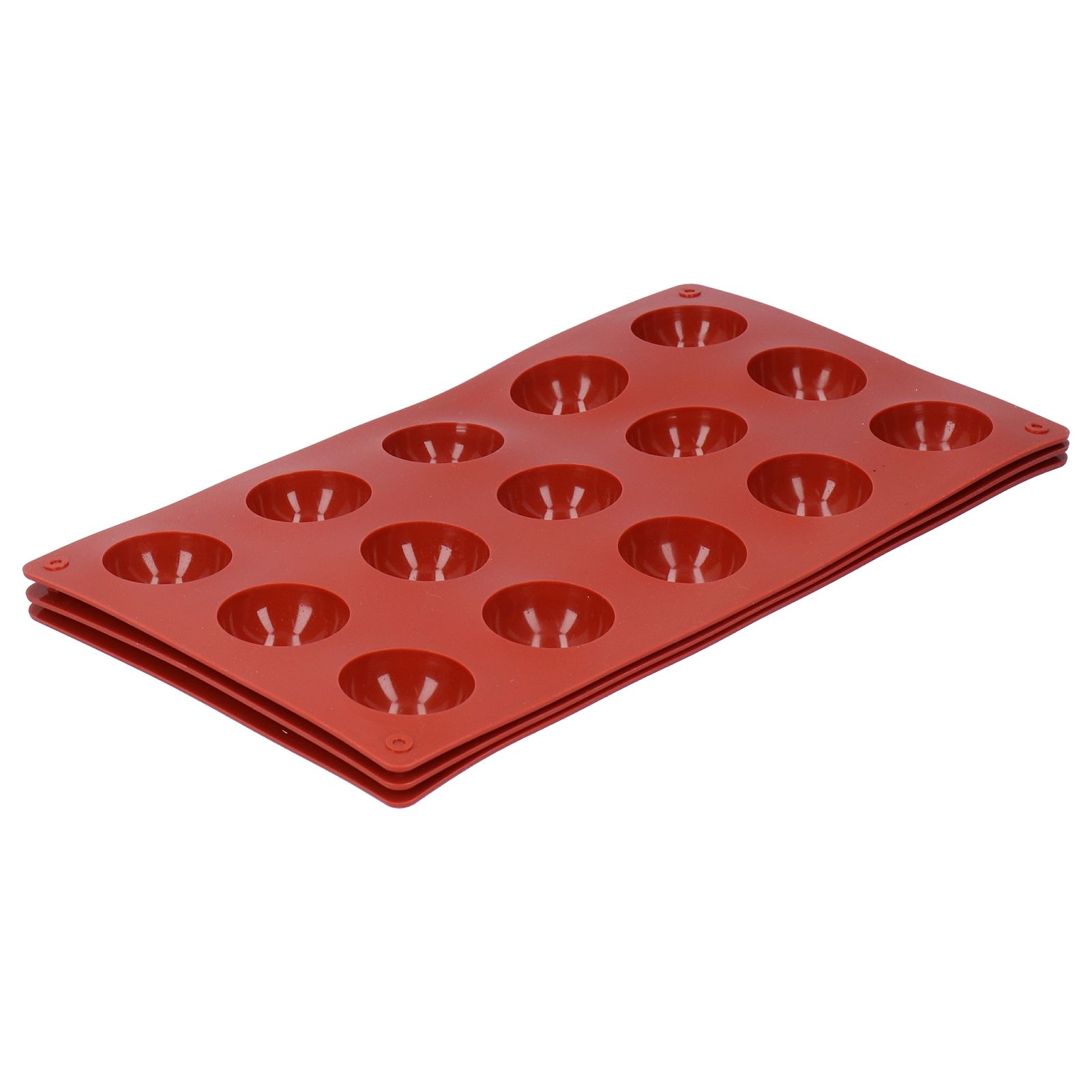 3Pcs Cake Mold 15 Hole Hemispherical Silicone Chocolate Mold Food Grade Dessert Bakeware — image 2