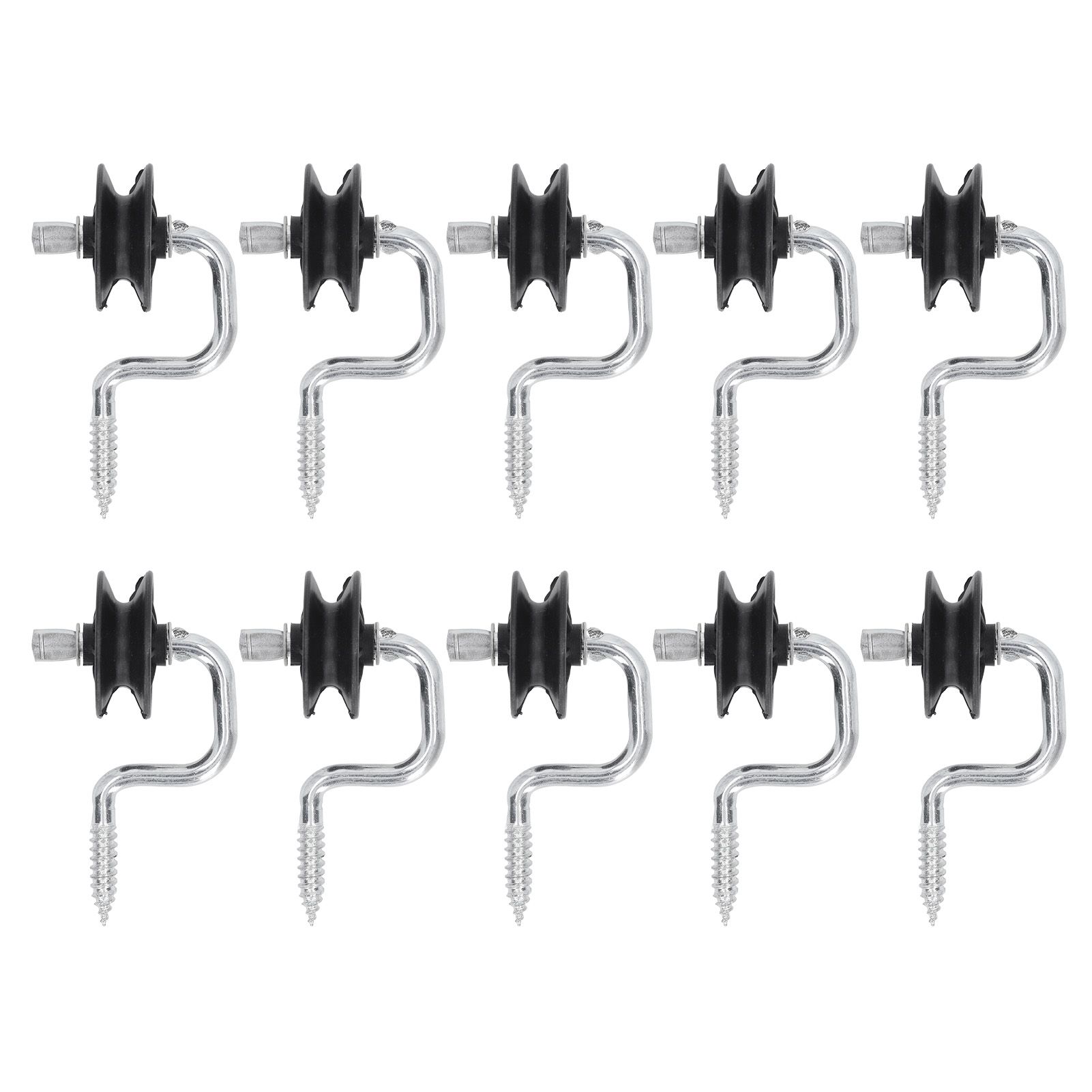 10 Pack Field Electronic Fence Front End Accessories Self Tapping Insulators Screw In Corner Insulators Fixed to Stake Wiring