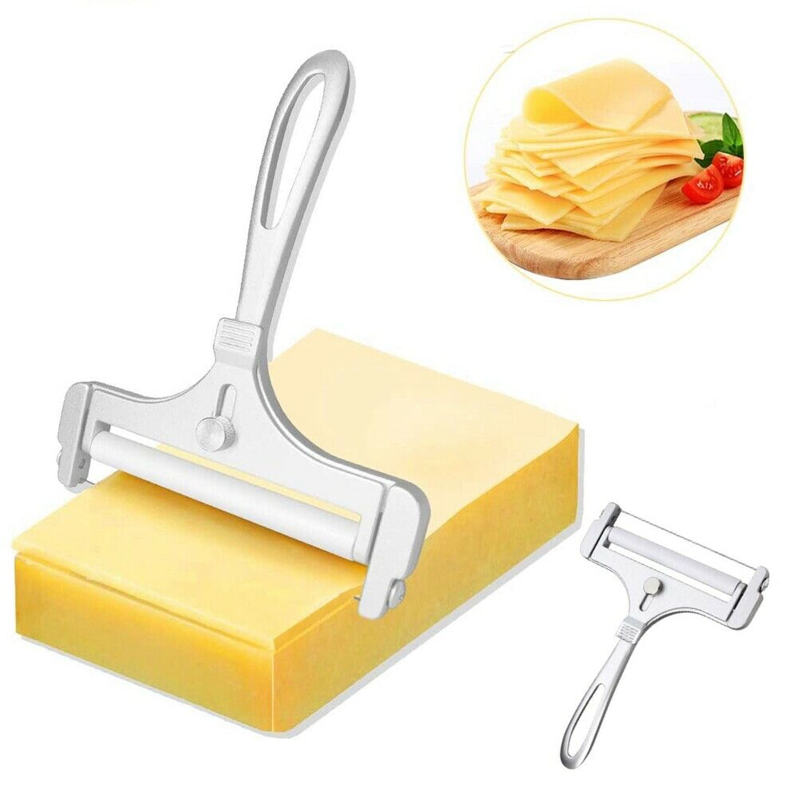 Home Decor Cutter Wire Stainless Steel Cheese Grater Peeler Cheese Slicers Kitchen Gadgets, for Home Cooking and Food Preparation