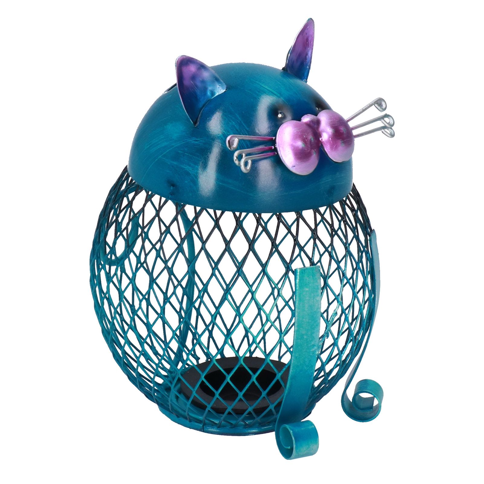 Coin Box Cat Animal Decoration Wrought Iron Handmade Money Saving Box Birthday Gift โ image 3