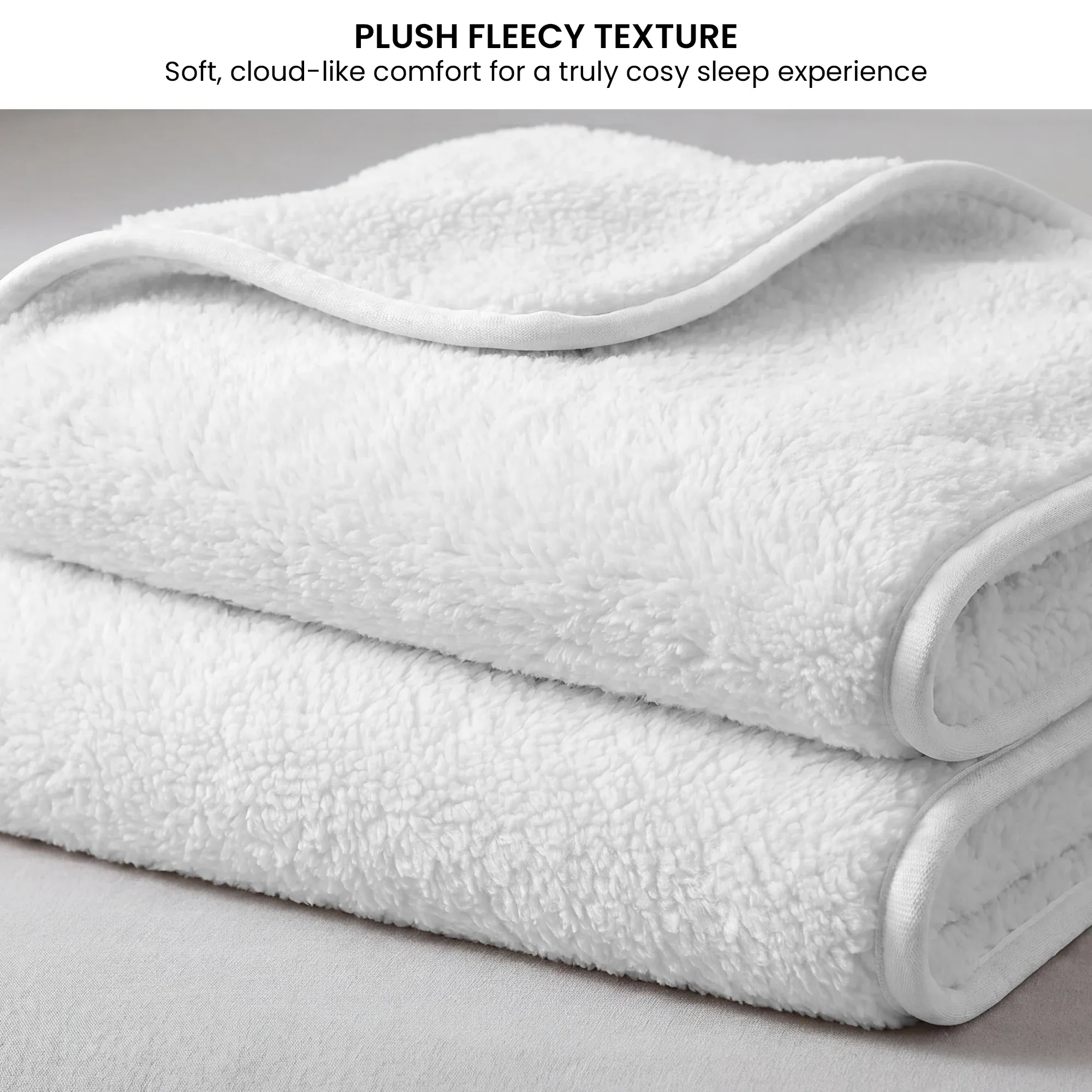 Laura Hill Single Electric Heated Underlay Blanket Fleecy Fabric with Timer — image 4