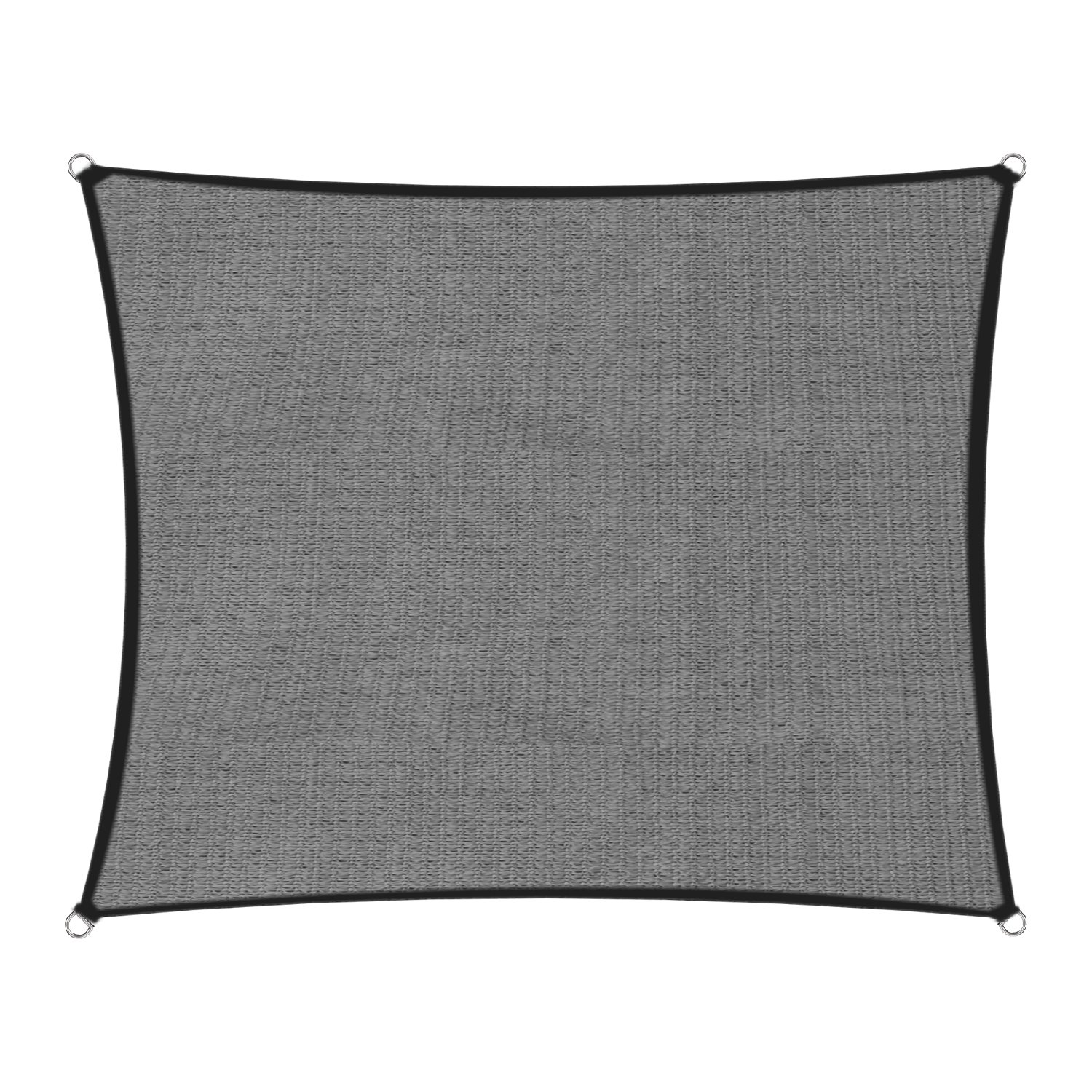 Wallaroo Outdoor Sun Shade Sail Canopy Grey Square 2.5 × 2.5M