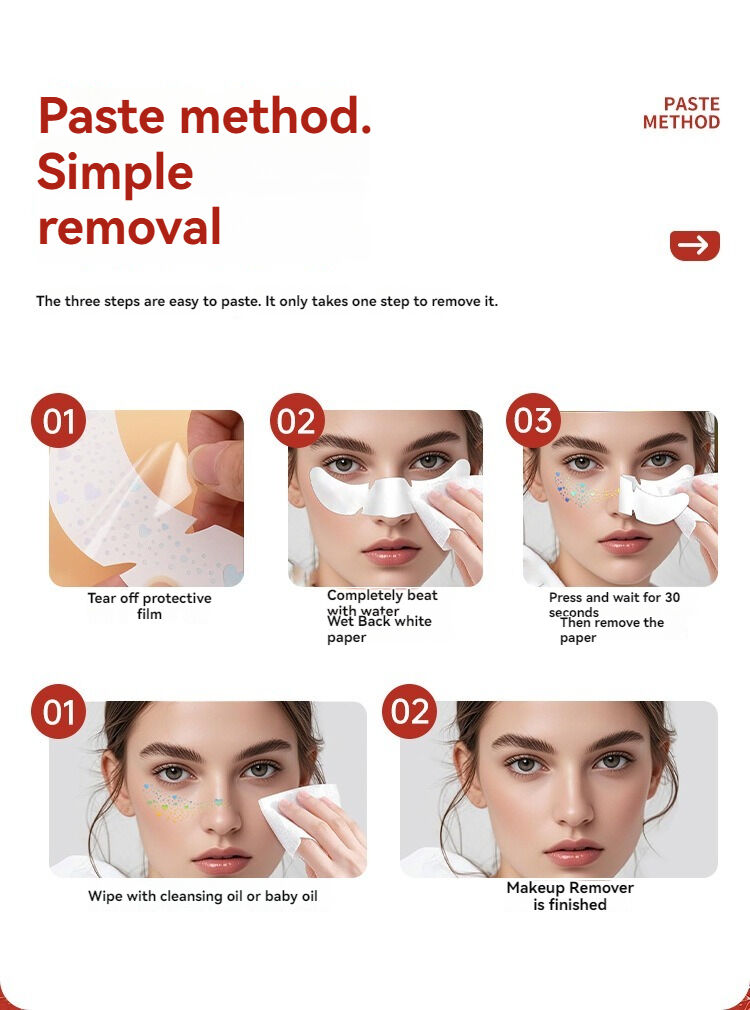 waterproof and sweat-proof face stickers — image 5