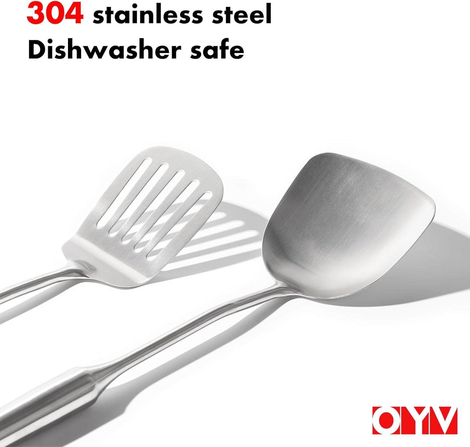 304 Stainless Steel Whisk Set & Wok Spatula, 3 Pack Whisks and Stainless Steel Spatula for Kitchen Cooking, Blending, Beating, Stirring โ image 5