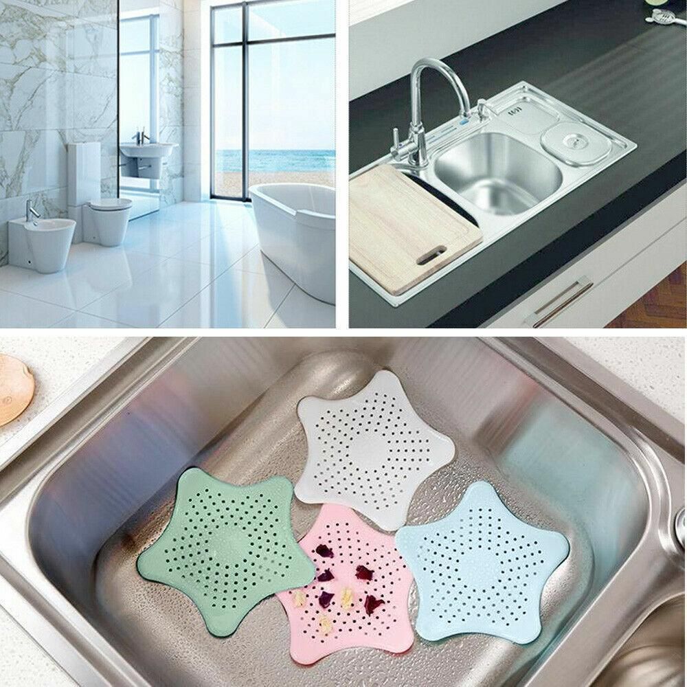 New Bathroom Drain Hair Catcher Bath Stopper Sink Strainer Shower Filter Covers - Light Green โ image 4