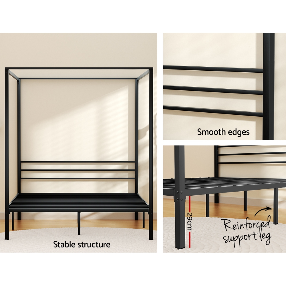 Artiss Bed Frame Queen Size Metal Bed Frame POCHY โ image 5