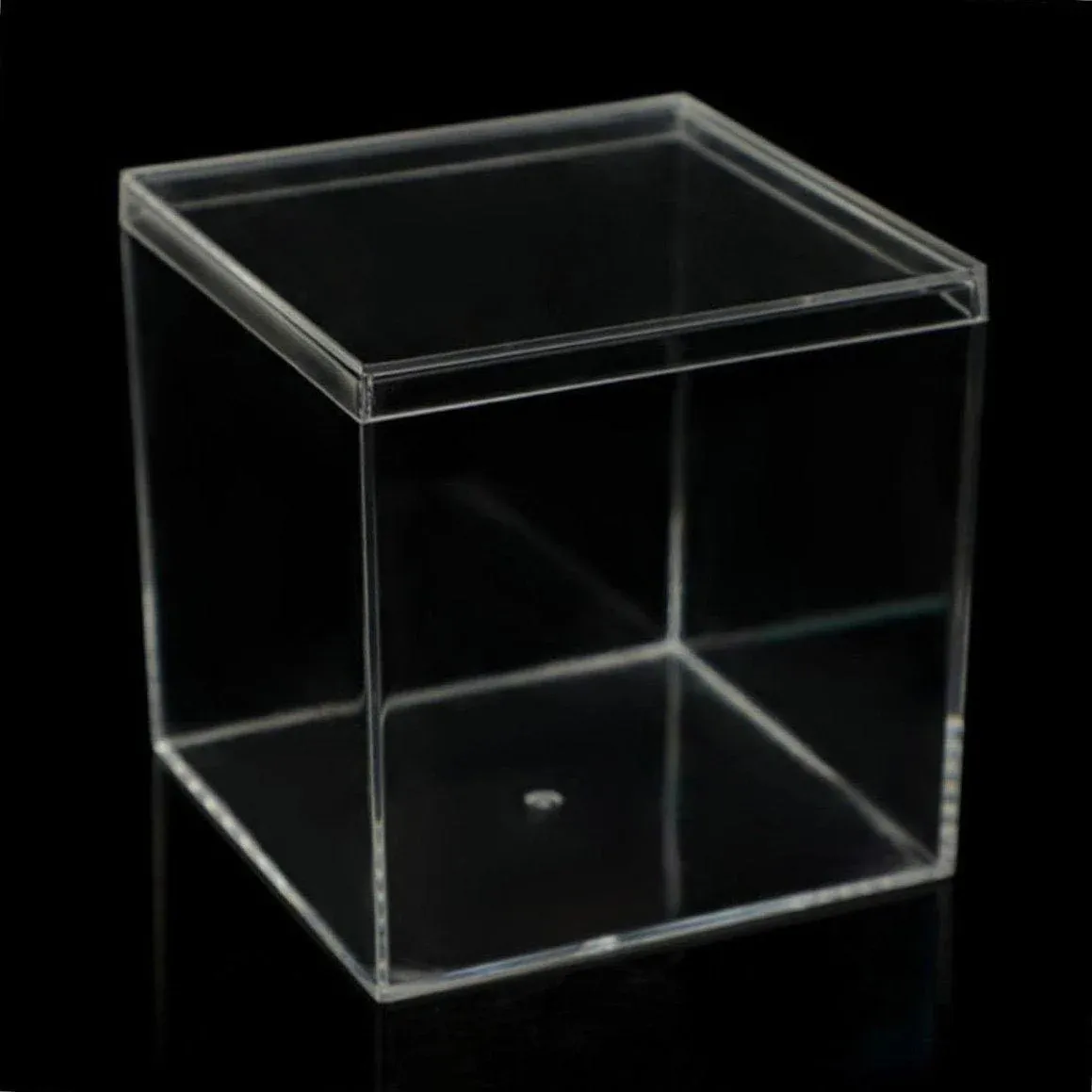 10pcs Clear Acrylic Plastic Boxes Square Storage Containers for Food Small Item - 10pcs-85-85-85 โ image 4
