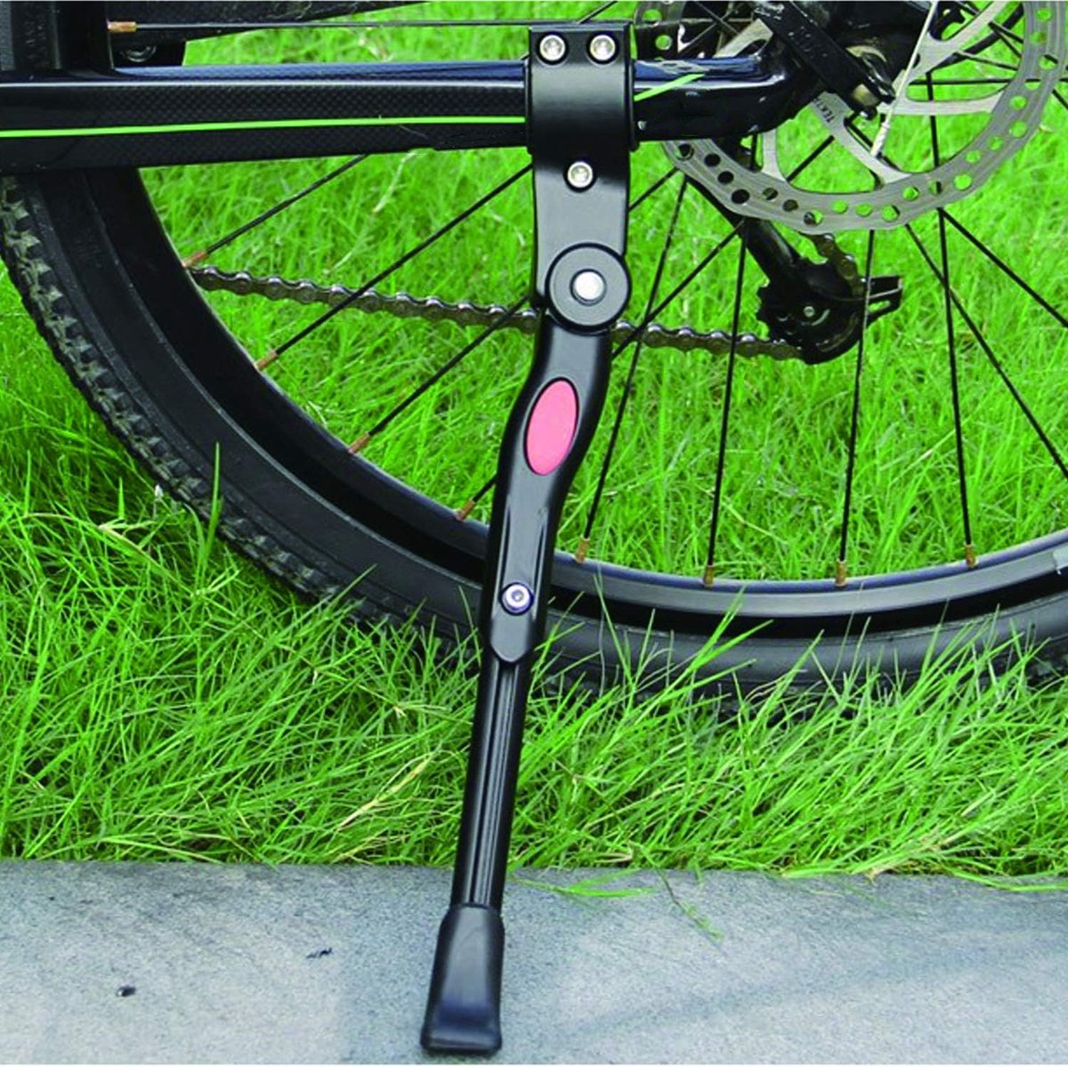 Simple 34.5 cm bicycle kickstand, aluminum and stainless steel mountain bike kickstand, easy to install — image 2