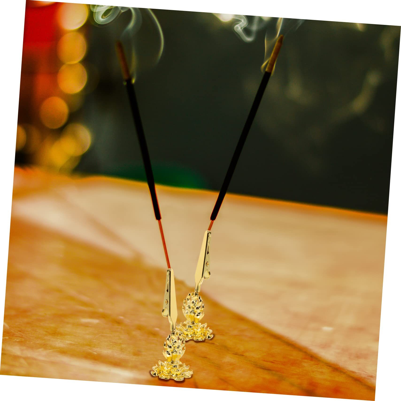 Holder Incense Clip Home Decor Vintage Decor Metal Trays Decor for Table Coil Rack Durable Incense Rack Lotus Bracket Shelf โ image 5