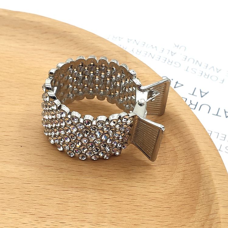 Small Hair Claw Clips for High Ponytail, Rhinestone Shark Hair Clips for Women Thick Long Hair(Pack of 3) — image 4