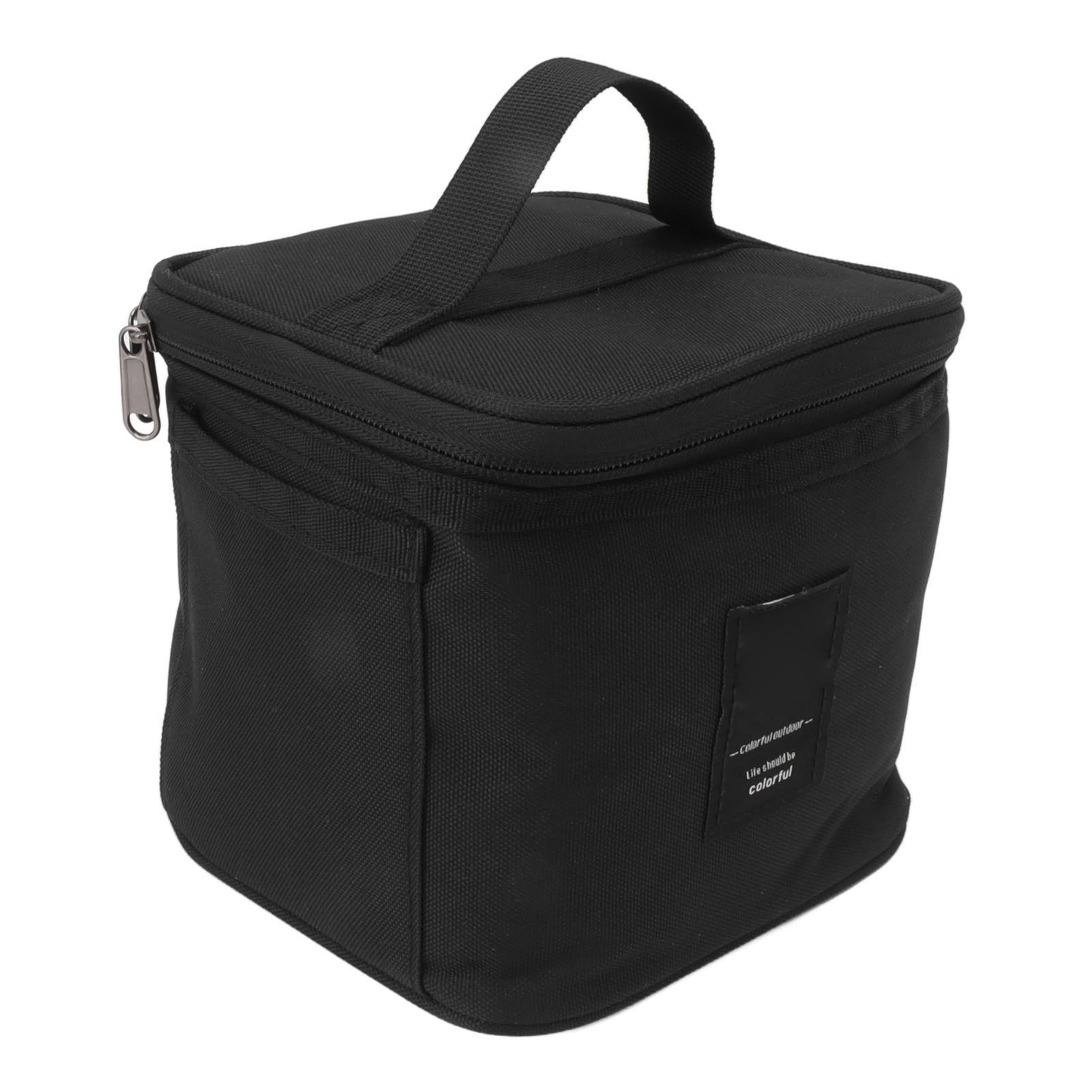 Spice Bottle Carry Bag Removable Inner Divider Oxford Cloth Portable Seasoning Jar Bag for BBQ Picnic Camping Black โ image 3