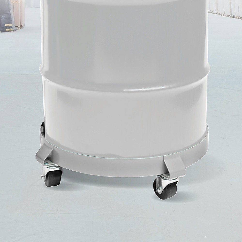 Drum Dolly 450kg 55 Gallon w Swivel Casters Heavy Duty Steel Frame Non Tipping — image 5