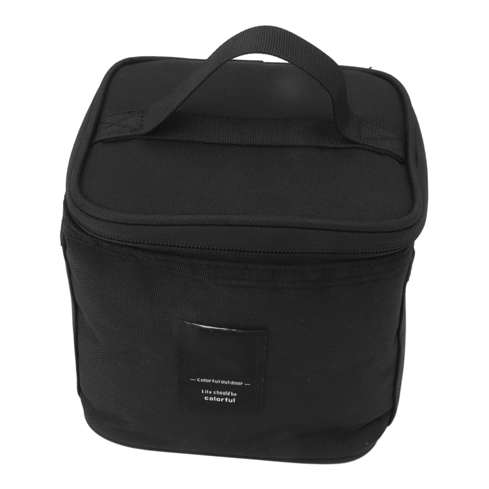 Spice Bottle Carry Bag Removable Inner Divider Oxford Cloth Portable Seasoning Jar Bag for BBQ Picnic Camping Black โ image 4