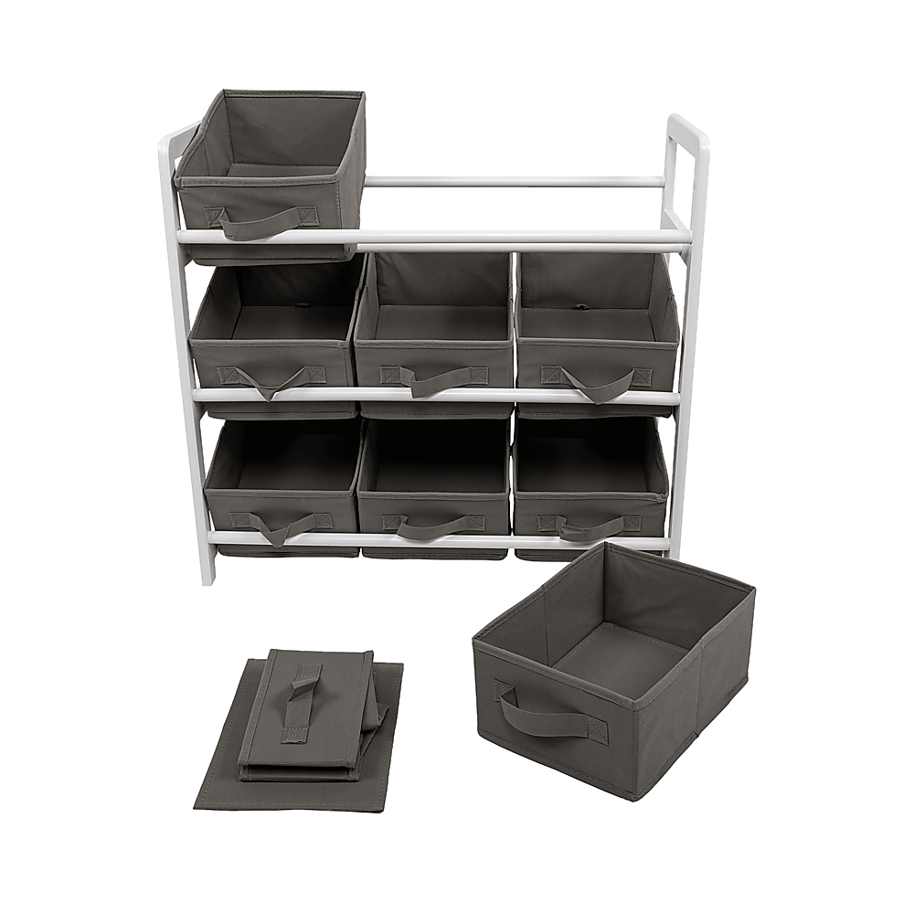 Kids Toy Box Storage Unit Drawers Childrens Bedroom Shelf Baby Nursery Furniture Grey โ image 5