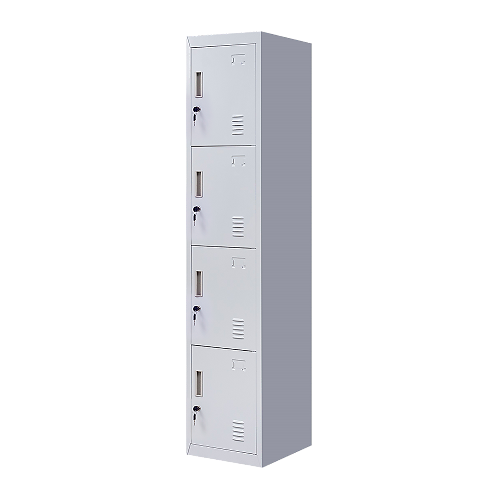 4-Door Vertical Locker for Office Gym Shed School Home Storage — image 7