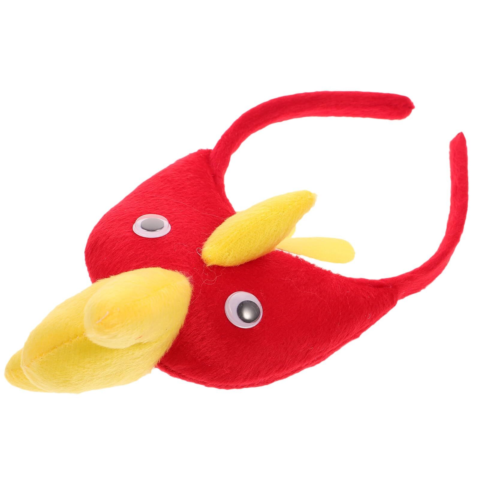 Halloween Decor Chicken Headband Rooster Hat Headband Animals Ears Headband Plush Animal Headbands Ear Horn Hair Hoop — image 3