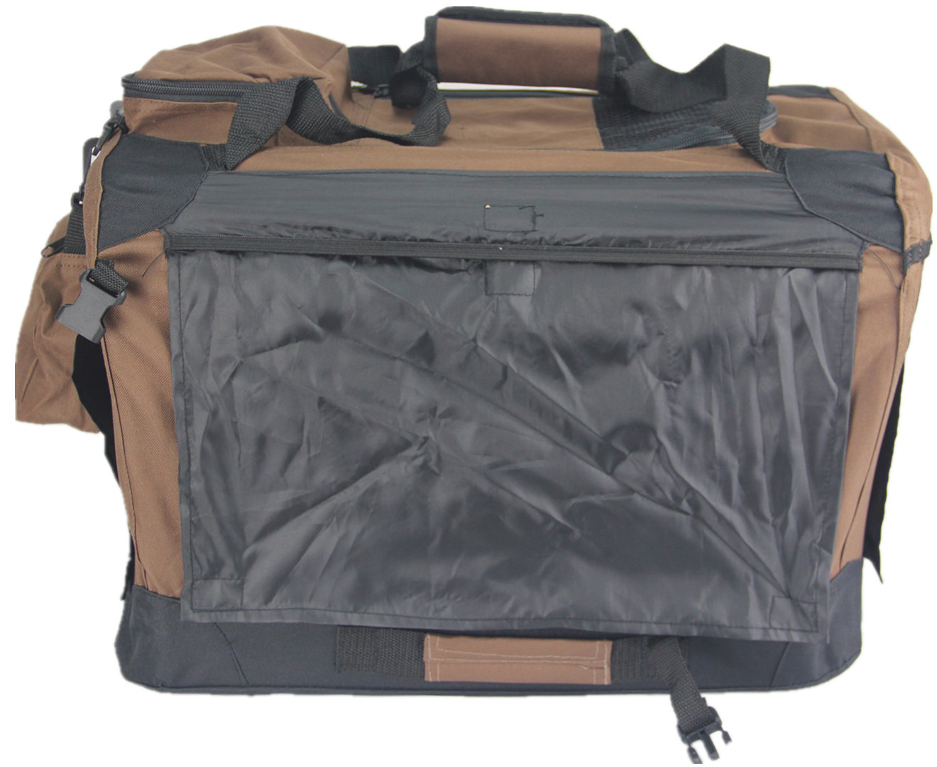 YES4PETS XXL Foldable Soft Dog Cat Puppy Carrier Crate With Curtain-Brown โ image 4
