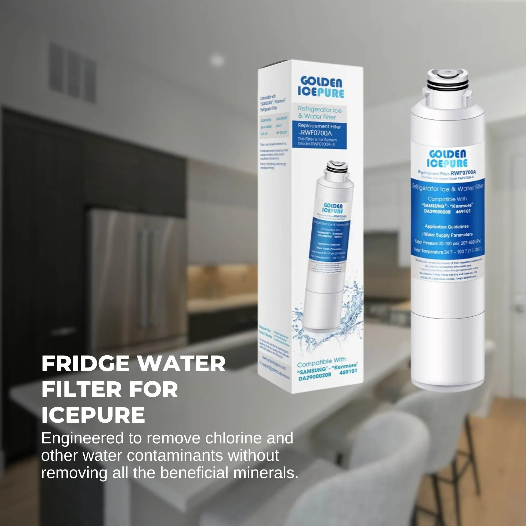 Fridge Water Filter Cartridge RFC0700A RWF0700A For Samsung DA9708006 Kenmore 469101 โ image 2