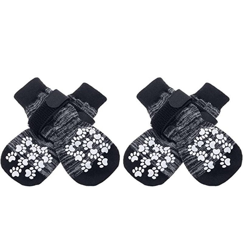 Anti Slip Dog Socks to Prevent Licking Paws, Dog Shoes for Hot Pavement, Dog Booties for Small Medium Large Senior Dogs, Traction Control Boots & Paw