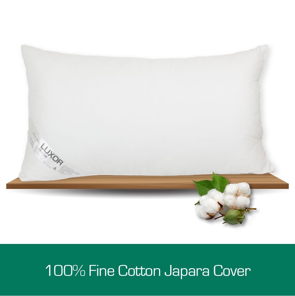 Luxor Australian Made Hotel King Size Pillow with 4cm Wall Twin Pack — image 4