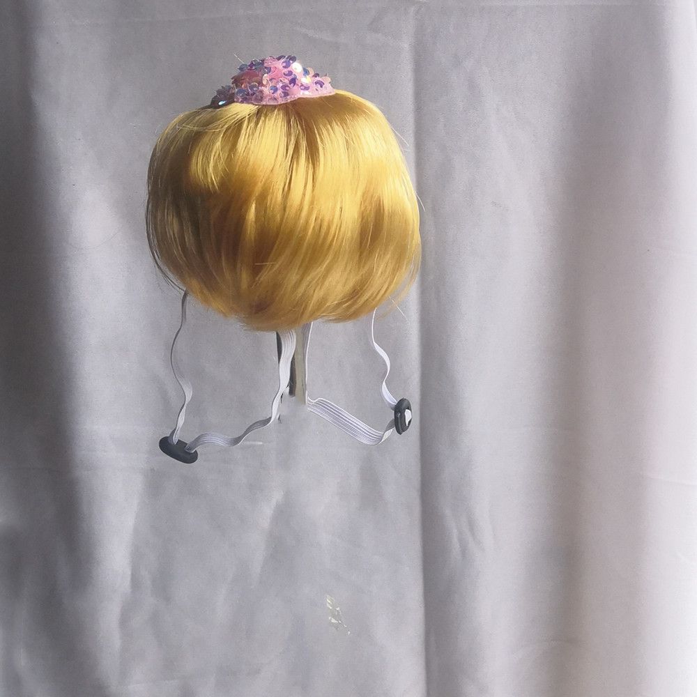 Pet Dog Cat Wig Gold Short Hair — image 2