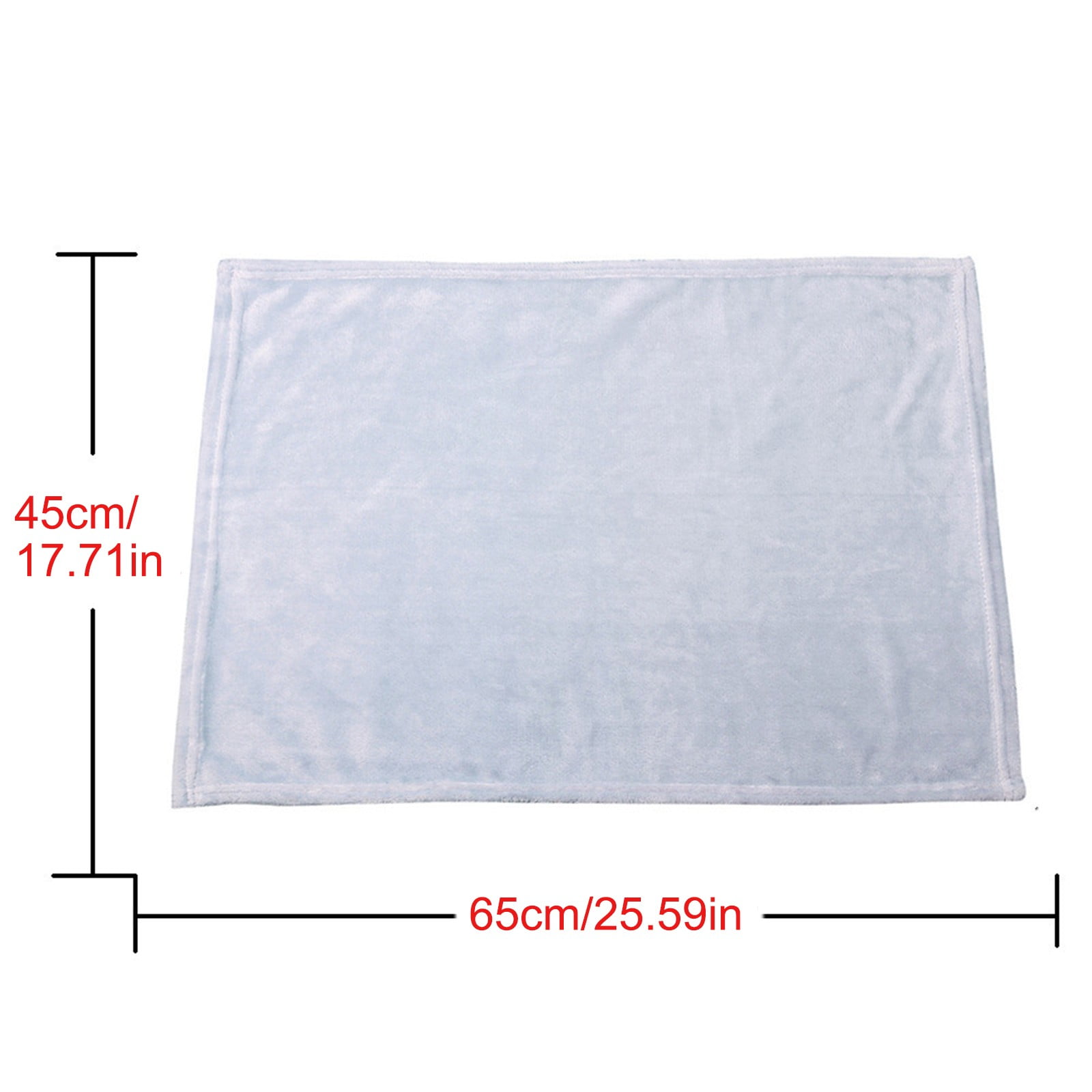 Soft Flannel Throw Blanket, Warm Lightweight Fleece Blanket for Kids Couch Bed and Home Decor, Orange, 50 x 70 cm โ image 6
