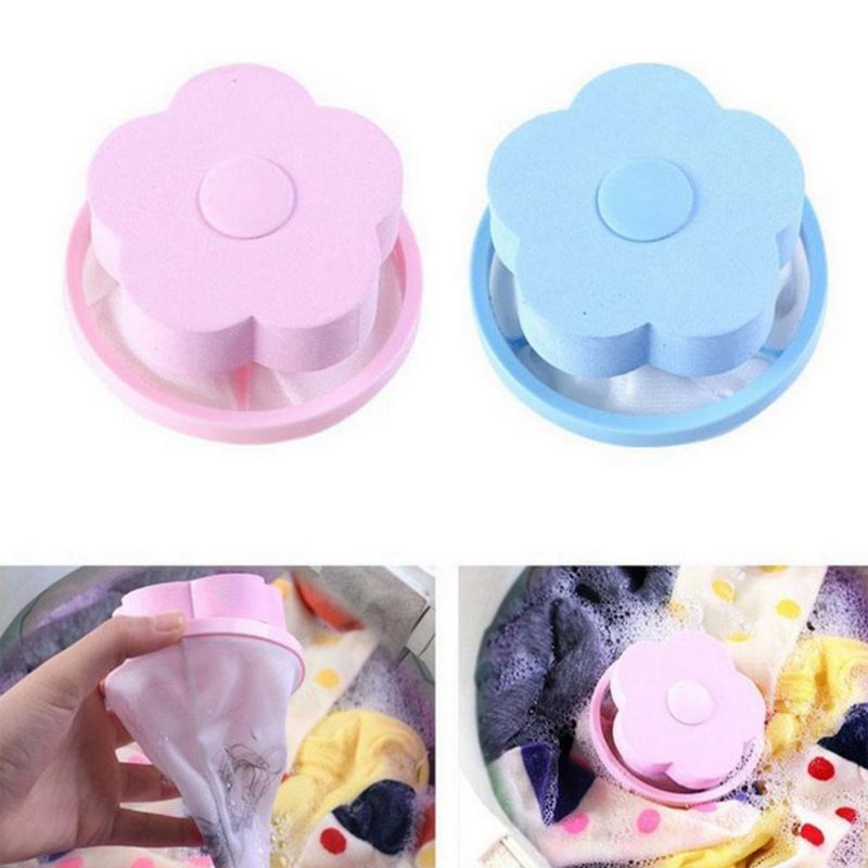 2 Pieces Reusable Washing Machine Lint Catcher Household Washing Machine Lint Mesh Bag Hair Filter Net Pouch Washer โ image 3