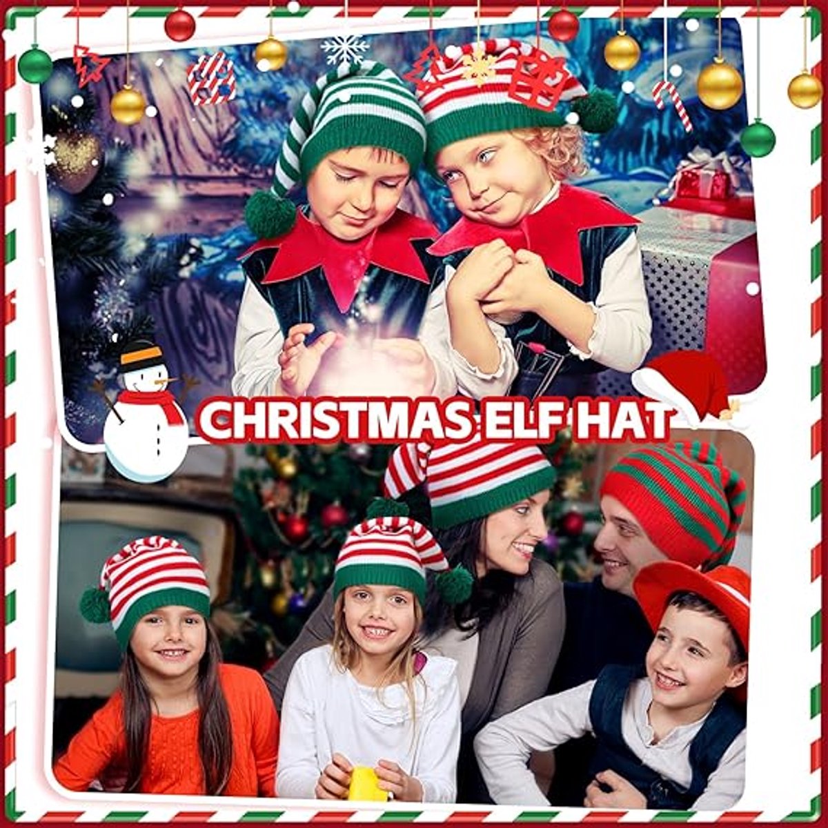 Hats - 6 pieces - Santa hats - Three styles of Santa hats - One size - Unisex - Christmas accessories/decorations โ image 5