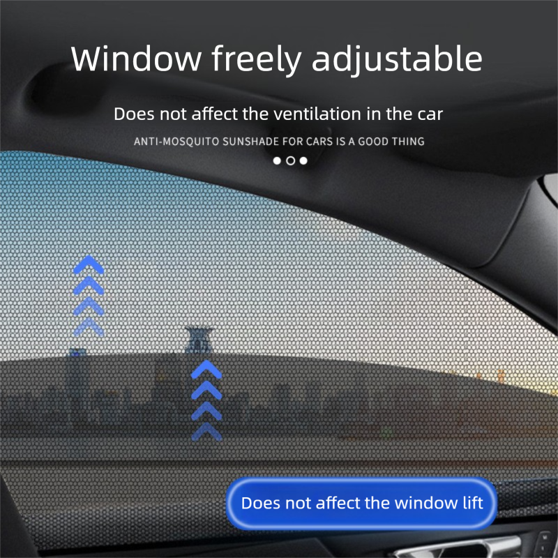 4PCS Car Curtain Screen Mosquito Net for SUV(2 Front + 2 Rear) - Anti-mosquito Shade in Summer, Sun Protection Ventilation Heat Insulation โ image 2