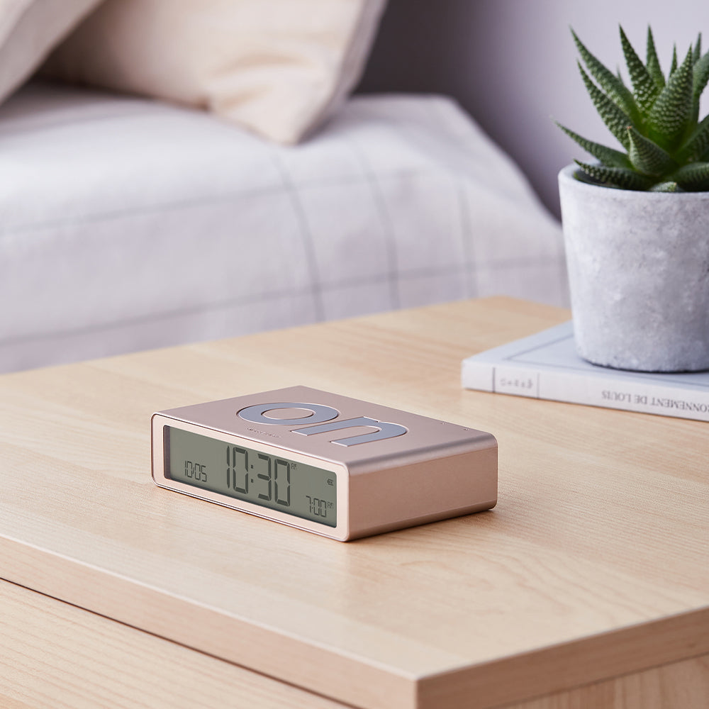 Lexon Flip Classic Reversible Alarm Clock - Gold — image 4