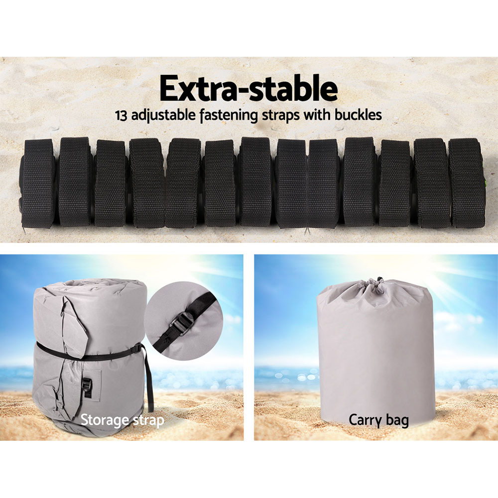 Seamanship Boat Cover 19-21ft Trailerable Jumbo Marine Grade Heavy Duty Grey — image 6